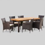 Amazon.com: Christopher Knight Home Randy | Outdoor 7-Piece Acacia .