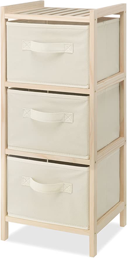 Amazon.com: Whitmor 3 Drawer Wood Chest - Compact Design - Pull .