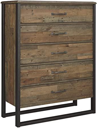 Amazon.com: Signature Design by Ashley Sommerford Dresser, Brown .