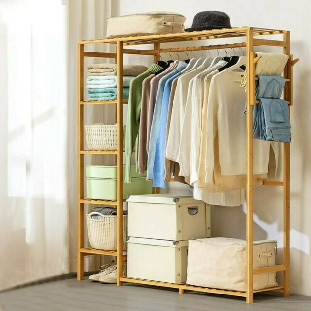 Functional and Stylish Wooden Clothes
Rack with Shelves: A Must-Have Addition to Your Home