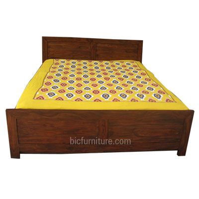 Storage Wooden Double Bed | Wooden double bed, Bed with drawers, B