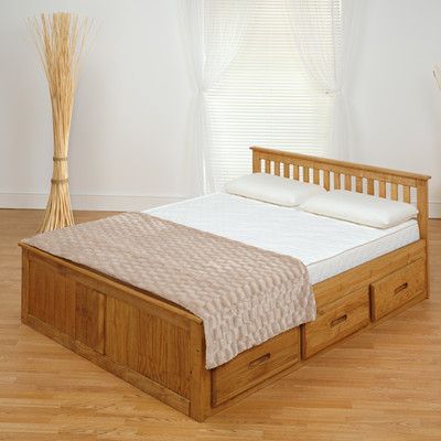 Homestead Living Mission Storage Double Bed Frame | Double bed .