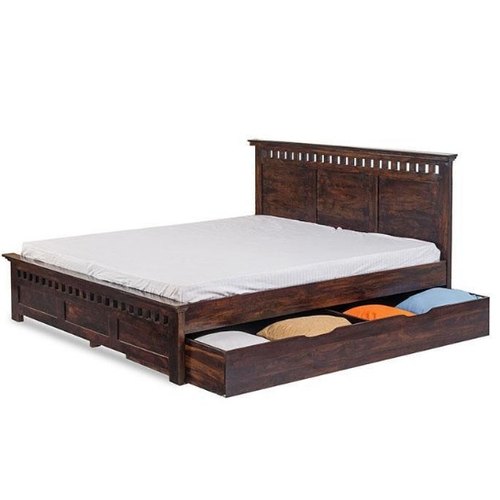 Storage Drawers Available Solid Wooden Double Bed, Rs 18999 /piece .