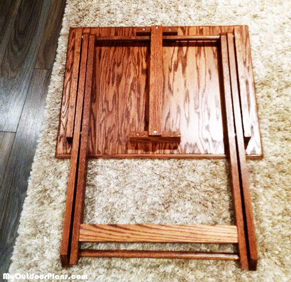 DIY Folding TV Tray | MyOutdoorPlans | Free Woodworking Plans and .