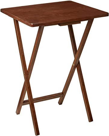 Amazon.com: PJ Wood Single Folding TV Tray & Snack Table - Honey .