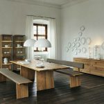 Wooden furniture in a Contemporary Setti