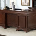 Louis Jr Executive Home Office Desk in Deep Cherry Finish by .