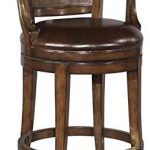 Amazon.com: Counter Stool Woodbridge Swivel Brown Leather Cane .