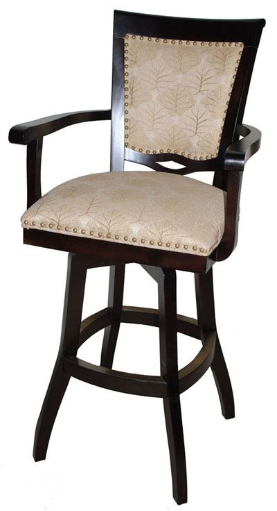 Bar Stools - Wood Swivel Stool 400 with Arms | Bar stools with .