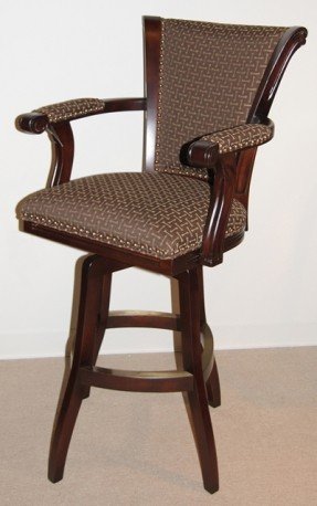 Upholstered Arm Swivel Bar Stool - Ideas on Fot