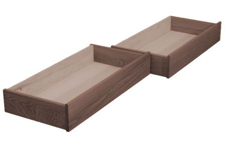 Storage Drawers Under Bed Walnut | The Futon Sh