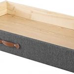 Amazon.com: MUSEHOMEINC Upholstered Solid Wood Under Bed Storage .