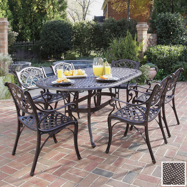 Vintage Outdoor Patio Furniture Sets Garden Table And Chairs Black .
