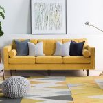 Spencer (Yellow) Rug | Joybird | Yellow living room, Settee living .