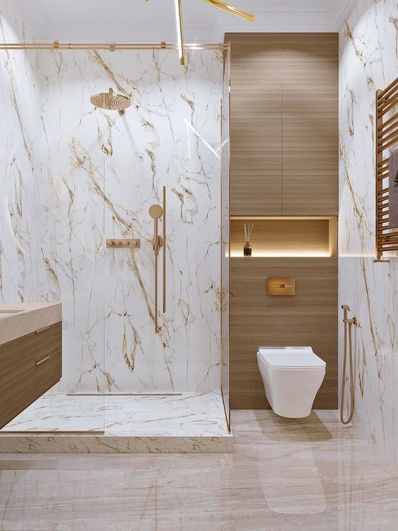 Elegant and Stylish Bathroom Wall Tiles Design