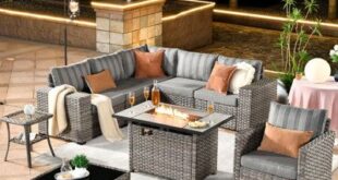 Outdoor Wicker Sofa Set