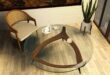 Modern Glass And Wood Coffee Table