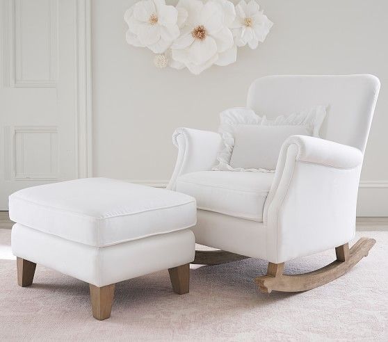 The Comfort of a Nursery Rocking Chair with Ottoman