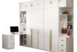 White Wooden Wardrobe With Drawers