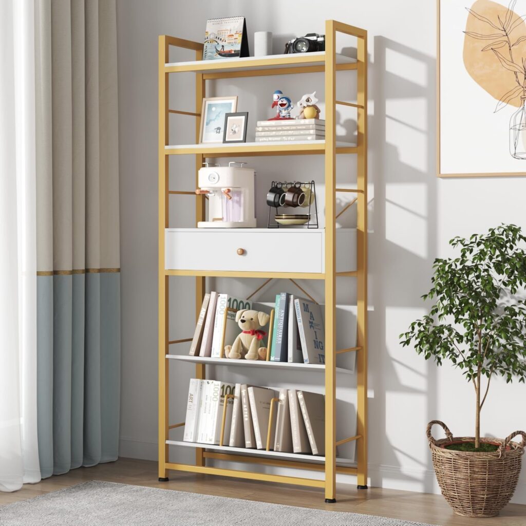 Small Bookshelf With Drawers