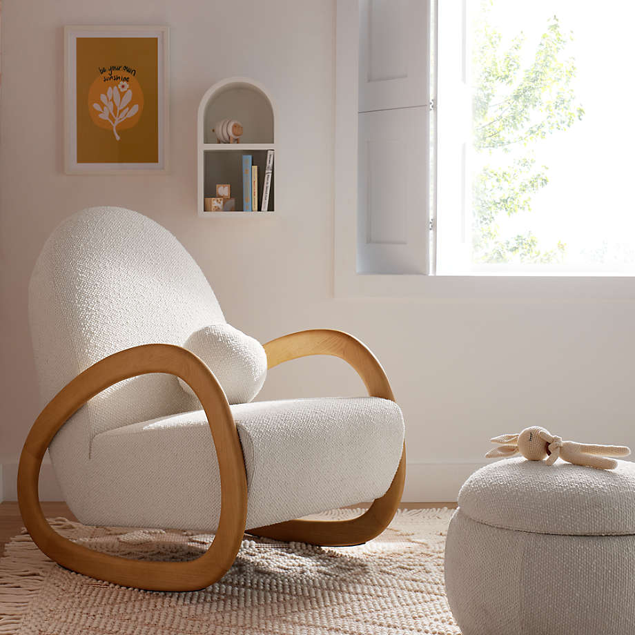 The Comfort and Style of a Nursery Rocking Chair with Ottoman