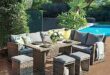 Outdoor Wicker Sofa Set