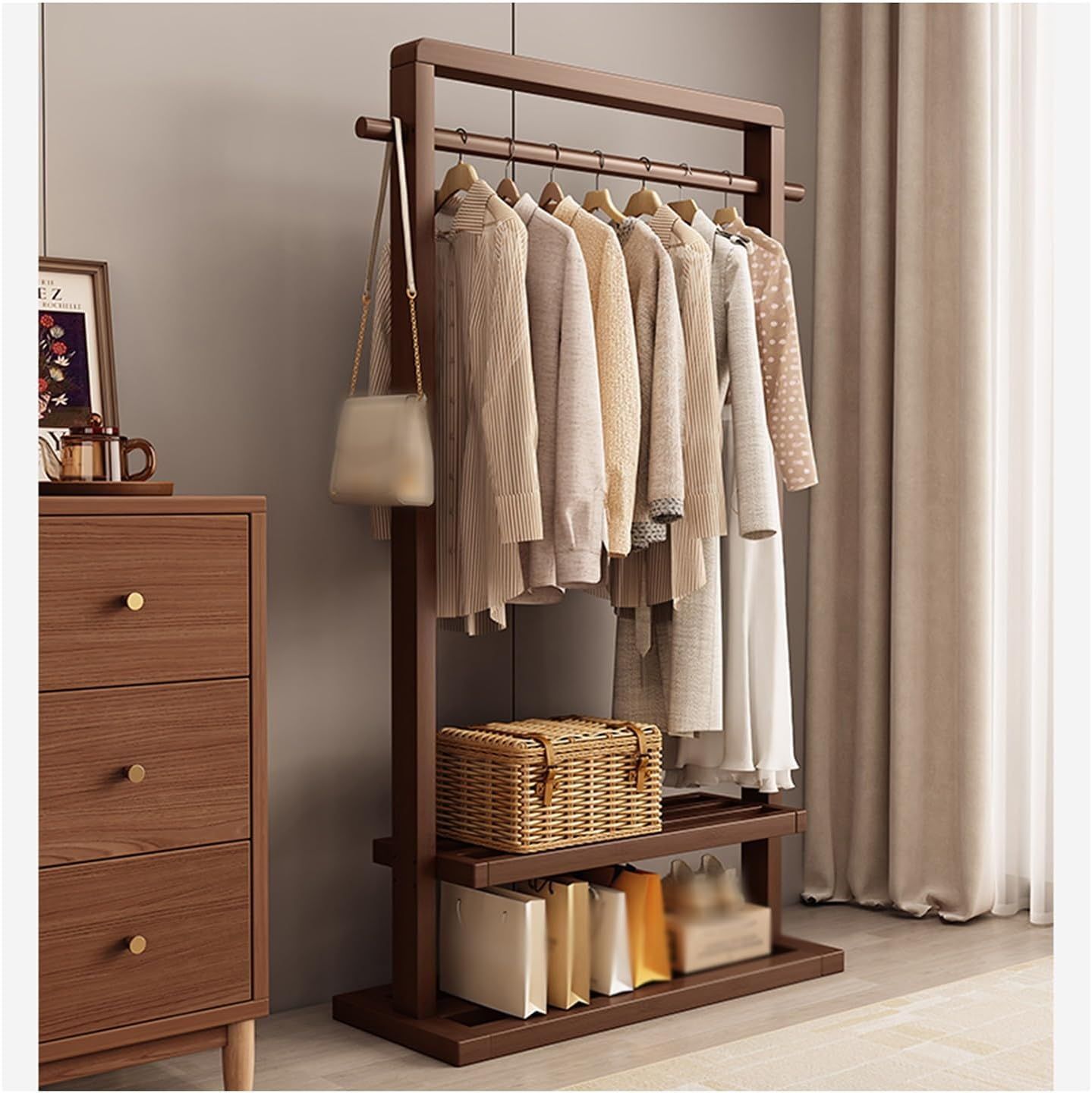 The Convenience of a Wooden Portable Closet Wardrobe