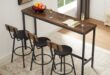 Bar Height Table And Chairs Set