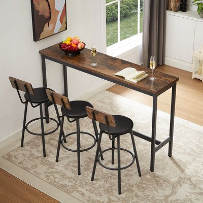 Elevate Your Dining Experience with a Stylish Bar Height Table and Chairs Set