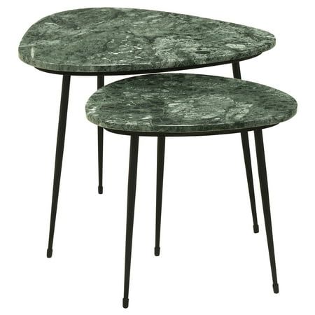 Round Nesting Tables Marble Top