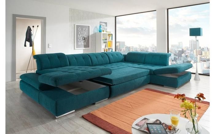 The Beauty of a Teal Leather Sectional Sofa