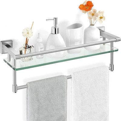 Tempered Glass Shower Shelves