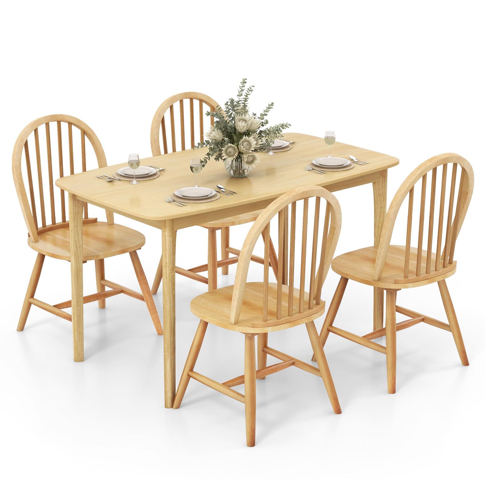 The Beauty of Wood Kitchen Table and Chair Sets