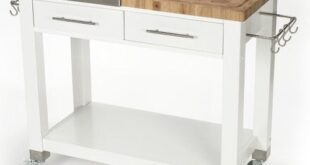 Kitchen Cart With Butcher Block Top