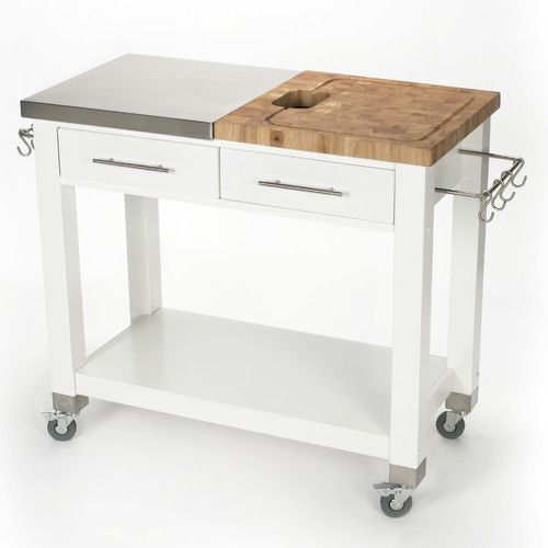 Enhance Your Kitchen with a Stylish Butcher Block Top Cart