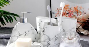 Marble Bathroom Accessories Set