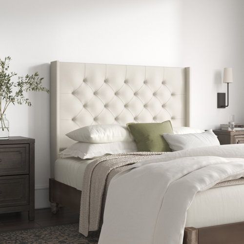 Luxurious Tufted Upholstered Headboard Fit for a King