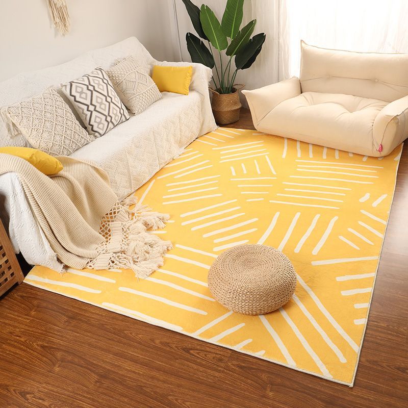 Brighten Up Your Living Room with Yellow Rugs