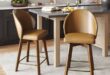 Mid Century Modern Swivel Bar Stools