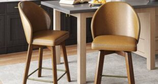 Mid Century Modern Swivel Bar Stools