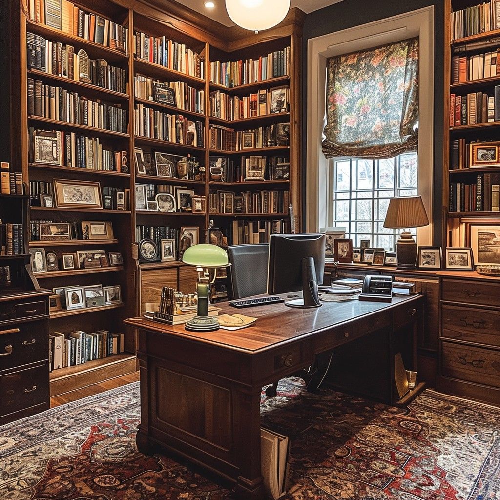 Wooden Home Office Desk