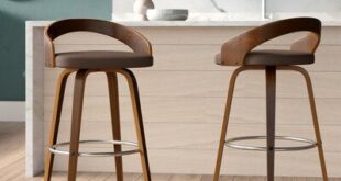 Mid Century Modern Swivel Bar Stools