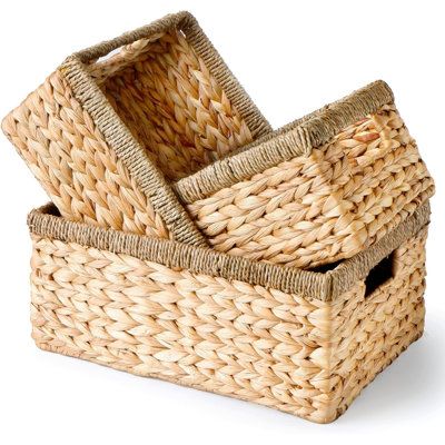 Organize Your Shelves with Stylish Wicker Storage Baskets