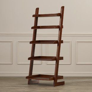 The Versatile Charm of a Wood Leaning Ladder Bookcase