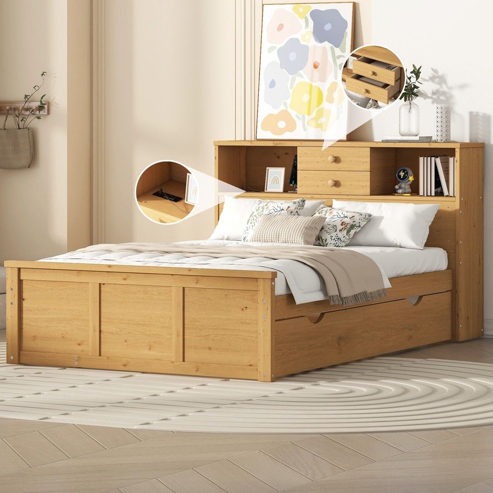 Efficient Storage Solution: Wooden Under Bed Storage Drawers