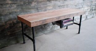 Reclaimed Wood Coffee Table Metal Legs