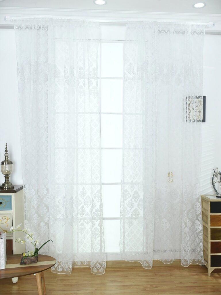 Sheer Damask Curtains