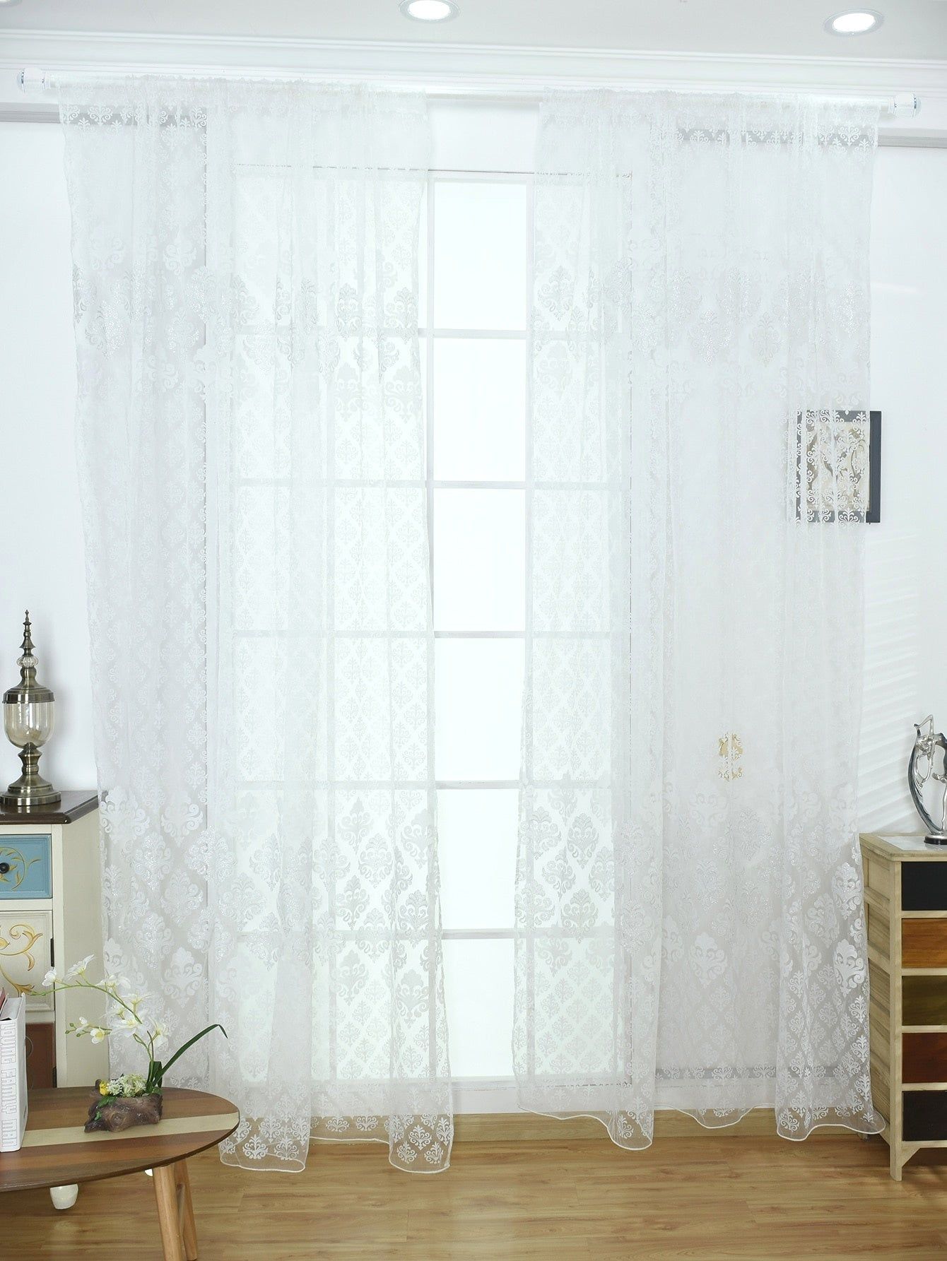 Elegant Sheer Damask Curtains: A Timeless Touch for Your Home