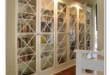 White Bookshelf With Glass Doors