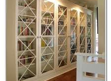 White Bookshelf With Glass Doors